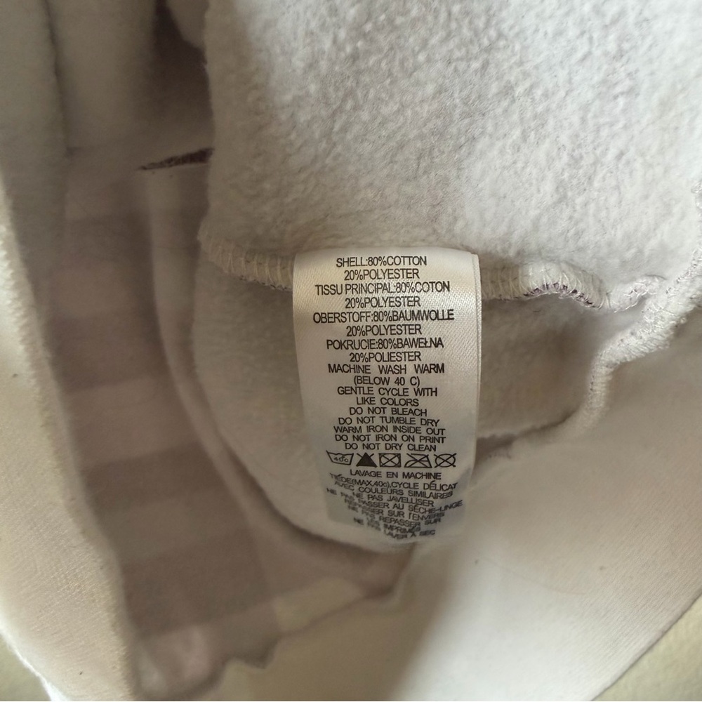 Burton Purple and White/ Currant Checkered Fleece Hoodie sz Small - Picture 5 of 9